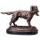 Bronze-Figur Jagdhund mit Vogel