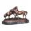 Tier-Figur Liebkosende Pferde aus Bronze