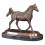Garten-Figur Pferd mit prächtiger Mähne aus Bronze