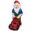 Garten - Figur Gartenzwerg mit Rasenmäher