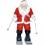 Dekorations - Figur Weihnachtsmann beim Ski - Fahren