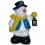 Winter - Figur Schneeman mit Weste