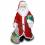 Lachender Weihnachtsmann mit Geschenk