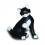 Dekorations - Figur Katze betrachtet ihre Pfote