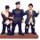 Dekorations - Figur Dick und Doof mit Wachmann