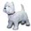 Deko - Figur West - Highland - Terrier mit Halsband