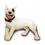 Deko - Figur Niedlichr Pitt bull mit offenem Maul