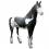 Deko - Figur Schwarz - Weißes Pferd