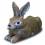Tier - Figur Hase mit aufgestellten Löffeln