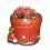 Dekorations - Figur Fliegenpilz - Blumentopf mit Frosch