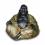 Skulptur Lachender Buddha im schönen Gewand