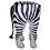 Dekorations - Figur Stuhl im Zebra - Design