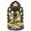 Heiligen - Skulptur Buddha vor dekorativem Hintergrund