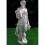 Weiße Gartenfigur Frau mit Körben - Statue Zinola
