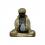 Dekorations - Figur Buddha betrachtet Kristall
