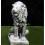 Weiße Gartenfigur Steinguss-Figur - Löwe - Lariano SX