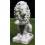 Weiße Garten-Figur Steinguss-Figur - Löwe - Dragone DX