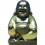 Skulptur Lachender Buddha mit Glatze
