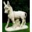 Weiße Dekofigur für den Garten Steinguss-Esel - Arno
