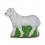 Tier - Figur Schaf wackelt mit dem Schwanz