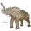 Tier - Dekofigur Mächtiger Elefant mit erhobenen Rüssel