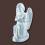 Engel-Statue Engel kniend links groß als Gartenfigur oder Grabschmuck