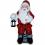Weihnachts - Figur Nikolaus mit Sack und Lampe