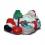 Weihnachtsbaum-Ständer - Weihnachtsmann auf Geschenken schlafend