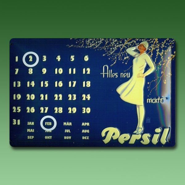 Blechschild PERSIL KALENDER