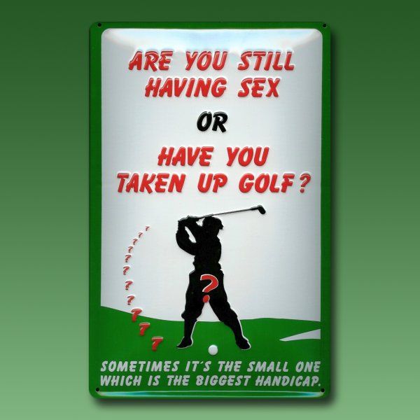 Spass Spruche Blechschild Sex Or Golf