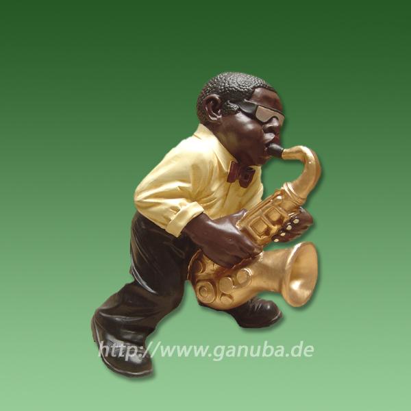 Musiker mit Saxophon Deko-Figur