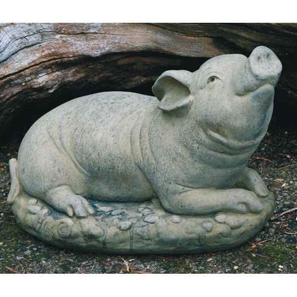 Farmwood Schweinchen rennend Gartenfigur 20 cm Figur Skulptur Garten Schwein 