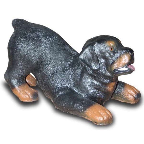 Gartenfigur Deko Figur Hund / spielender