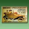 Peugeot Blechschild - BEBE Peugeot