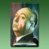 Blechschild "Alfred Hitchcock"