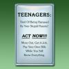 Lustiges Blechschild TEENAGER - ...