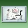 Witziges Blechschild IM SITZEN P...