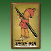 Nostalgisches Werbeschild Swan Pen