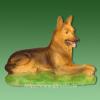 Deko - Figur Liegender Hund