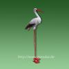 Dekorations-Figur Storch mit lan...