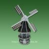 Deko-Figur Schwarze Windmühle