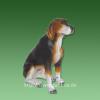 Tier-Figur Sitzender Hund mit sc...