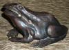 Bronzeskulptur Frosch