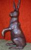 Bronze-Skulptur Stehender Hase
