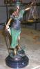 Bronze-Skulptur Blinde Justicia ...