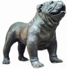 Bronze-Skulptur Bulldogge, Lieb ...
