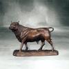 Bronze-Skulptur Stier, stehend m...