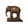 Bronze-Skulptur Ruhender Elefant...