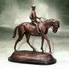 Tier-Figur Jockey reitet auf ein...