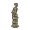 Dekorationsfigur für den Garten Mädchen mit Welpen